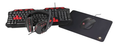 DELTACO GAMING 4-in-1 kit, German layout