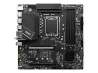 Msi Pro B760m-A Wifi - Moderkort - Micro Atx - Lga1700-Uttag - B760 Chipuppsättning - Usb 3.2 Gen 2, Usb 3.2 Gen 1, Usb-C 3.2 Gen 1 - 2.5 Gigabit Lan, Wi-Fi 6E, Bluetooth - Inbyggda Grafiken (Cpu Krävs) - Hd-Ljud (8 Kanaler)