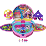 ​Polly Pocket Theme Park Backpack Compact with 2 Dolls, Accessories & Multiple