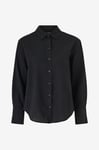 Gina Tricot - Linneskjorta Linen Blend Shirt - Svart