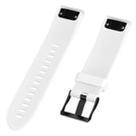 Garmin Fenix 6s & 6s Pro / 5s & 5s Plus Riflet Silikon Reim med Pinner - Hvit