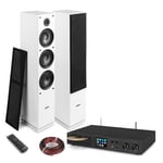 Floor Standing HiFi Speaker System - SHF80W, Spotify Connect, DAB, CD, Bluetooth