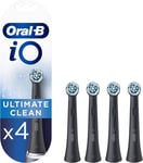 Oral-B IO Ultimate Clean Electric Toothbrush Head, Pack Of 4, Black