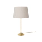 Gubi - 9205 Table Lamp Base: Brass, Shade: Canvas - Bordslampor