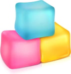 Fidget Toys Stress Cube: Squishy Fidget Toys för barn Vuxna, Fidgets för klassrummet, lysande isbitar rosa, gul, blå, grön, slumpmässig 1