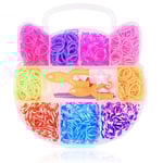 Loom Bands Kit - 600st i olika färger och flera tillbehör