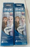Oral-B FROZEN II Kids Toothbrush Replacement Heads 2x4 pack (8 total)