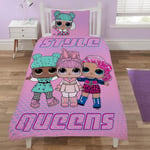 LOL Surprise Single Duvet Cover & Pillowcase Set Style Queens Girls Bedroom