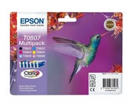 Epson T0807 Multipack Original Ink Cartridges For Stylus Photo PX800FW PX830FWD