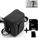 For Canon IXUS 185 Camera Shoulder Case Bag weather protective + 16GB Memory