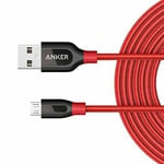 Anker PowerLine+ Anker Micro USB 10ft Premium Durable Cable Red 37364 JAPAN