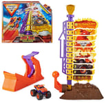 Monster Jam El Toro Loco Big Air Challenge, Over 50-cm Tall Playset with Exclusive Monster Truck Toy, 1:64 Scale, Kids’ Toys for Boys Ages 3 and up