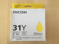 Genuine Ricoh 31 Ink - GC 31Y / AFICIO GX E7700N E5550N (INC VAT) BOXED