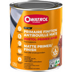 Primaire et finition mat antirouille Owatrol RUSTOL PRIMER AP 60 Noir (ow26) 2.5 litres - Noir (ow26)