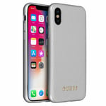 Genuine GUESS Iridescent Collection Case Cover for iPhone X in Silver