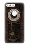 Steampunk Clock Gears Case Cover For Google Pixel XL