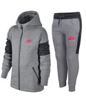 Nike Air Boys NSW Tracksuit Full set in Grey Fleece - Size Large