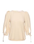 Top Tops Blouses Long-sleeved Cream See By Chloé