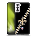Head Case Designs Officially Licensed NFL Stripes New Orleans Saints Logo Hard Back Case Compatible With Samsung Galaxy S21 5G