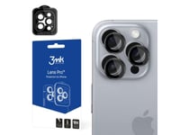 3Mk Lens Protection Pro, Apple, Iphone 16 Pro Max, Iphone 16 Pro, Reptålig, Svart, Transparent, 1 Styck