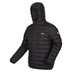 Regatta Mens Hooded Marizion Water Repellent Puffer Jacket Padded Coat, Black, M EU