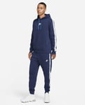Nike Full Tracksuit Set Mens Fleece Repeat Logo Hoodie Joggers Navy Size Small
