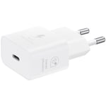 Samsung USB-C 25W Reseladdare för resor USB-C Datakabel Vit (Lös)