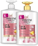 Pantene Shampoo and Conditioner Set, Hair Thickening -VALUE PACK 2 x 1L Bottles