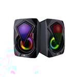 2x Gaming Högtalare - RGB