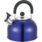 PURPLE 2.5 LITRE STAINLESS STEEL STOVETOP HOB WHISTLING KETTLE GAS TEA COFFEE