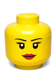 Lego Storage Head *Villkorat Erbjudande Home Kids Decor Boxes Gul LEGO STORAGE