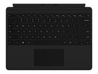 Microsoft Surface Pro Keyboard - Clavier - avec trackpad - rétroéclairé - Français Belgique - noir - commercial - pour Surface Pro X