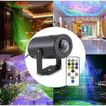 Rörlig hel himmel Stjärna Laserprojektor Landskapsbelysning Röd och grön Julfest LED-scenljus Utomhus Trädgård Gräsmatta Laserlampa EU plug
