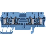 Kopplingsplint ZDU 2.5/4AN BL 1608580000-1 Blå