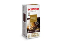 Kimbo Coffee, Espresso Barista 100% Arabica,10 Capsules Compatible with Nespresso Original Machine, Medium Dark Roast, 9/13, Italian Coffee Pods, 1 x 10