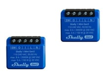 Shelly 1 Mini Gen3, Smart Strömställare, 1P, Trådlös, Mätt, 20 Dbmw, 30 M