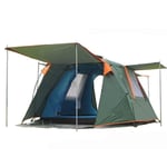 shunlidas automatic double tent outdoor 3-4 people camping tent tent 088 1hall 1sleeping room include one pair of the front poles-green_CHINA