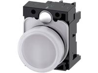 Siemens 3Su1106-6Aa60-1Aa0 Ljusindikator Platt Vit 230 V/Ac 1 St