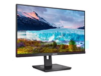 Philips S-Line 222S1ae - Led-Skärm - 22" (21.5" Visbar) - 1920 X 1080 Full Hd (1080P) @ 75 Hz - Ips - 250 Cd/M² - 1000:1 - 4 Ms - Hdmi, Dvi-D, Vga, Displayport - Högtalare - Svart Med Struktur