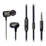 Xclio Metal In-Ear Deep Bass Headphones with Microphone & In-Line Cont