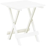 Table de jardin pliable Table d'extérieur | Table d'appoint Blanc 45x43x50 cm Plastique 92797 - Blanc