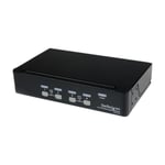 StarTech.com Professionell VGA USB Kvm-switch med 4 portar och hubb