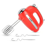GEEPAS 300W Electric Hand Mixer Food Whisk 5 Speeds Turbo Egg Beater Cake Baking