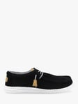 Hey Dude Wally Craft Suede Lace-Up Shoes, Black