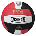 SV5WC Ballon de Volleyball Rouge, Blanc et Noir (EA)
