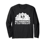 Sunshine and Art Therapy Retro Vintage Sun Long Sleeve T-Shirt