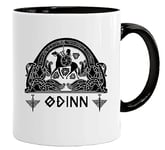 Acen Merchandise Odin Norse God Viking Tasse à café pour petit déjeuner/cadeau d'anniversaire pour papa/oncle/maman