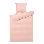 Juna - Monochrome sengetøy 140x220 cm støvet rosa