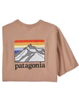 Patagonia Line Logo Ridge Pocket Responsibili-Tee - Dark Camel Colour: Dark Camel, Size: Medium