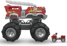 Box Broken Mega 5-Alarm Monster Trucks Set Of Buildings 284 Pz Hot Wheels HHD19